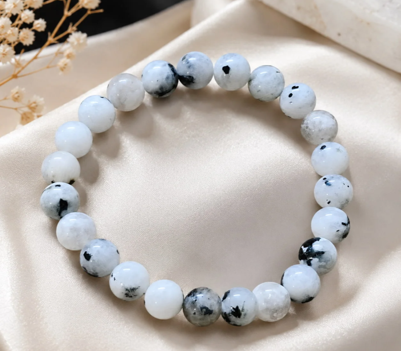 Rainbow Moonstone Charged Bracelet