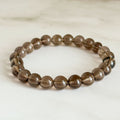 Smokey Quartz Charged Bracelet
